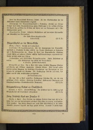 Kriegserklärung Kubas an Deutschland.