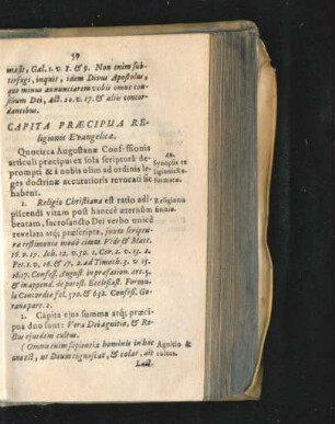 Capita Praecipua Religionis Evangelicae.