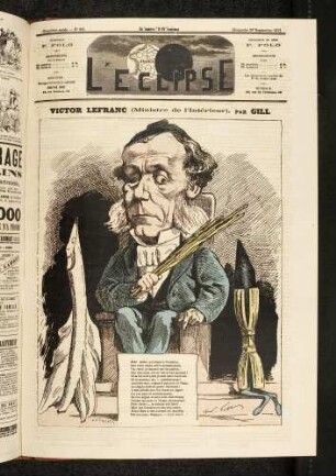 Victor Lefranc (Ministre de l'Intérieur), par Gill