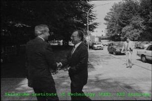 Besuch von Lothar Späth (Ministerpräsident des Landes Baden-Württemberg) am Kernforschungszentrum Karlsruhe (KfK)