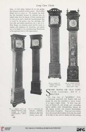 26: Some notes on old long case clocks