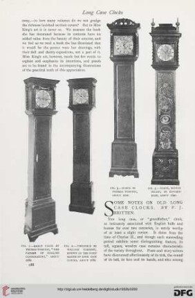26: Some notes on old long case clocks