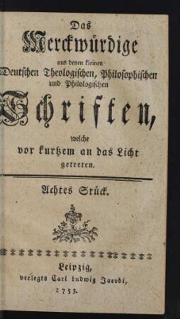 Achtes Stück