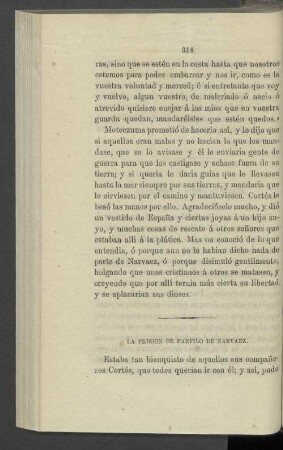 La Prision De Panfilo De Narvaez