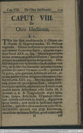 Caput VIII. De Oleo Unctionis