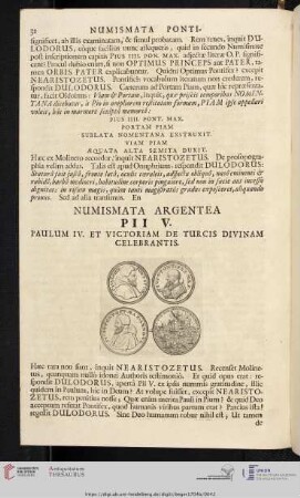 Numismata Argentea Pii V. [...]