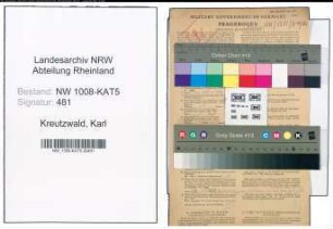 Entnazifizierung Karl Kreutzwald , geb. 11.07.1895 (Notar)