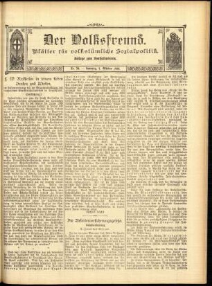 Ausgabe vom Sonntag, den 04. Oktober 1908.