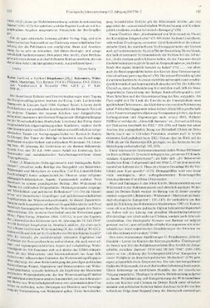 125-127 [Rezension] Bekenntnis, Widerstand, Martyrium