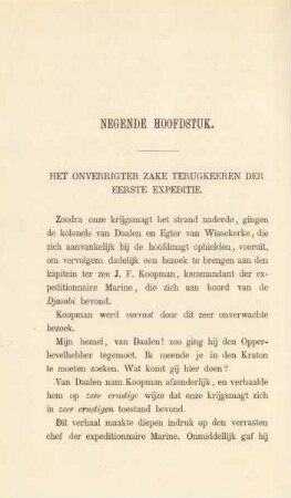 Negende hoofdstuk. Het onverrigter zake terugkeeren der eerste expeditie