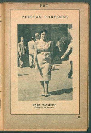 María Palavecino (empleada de comercio) - [Fotografía] : Pebetas porteñas