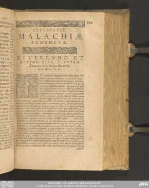 [Explicationes in librum Maleachiae]
