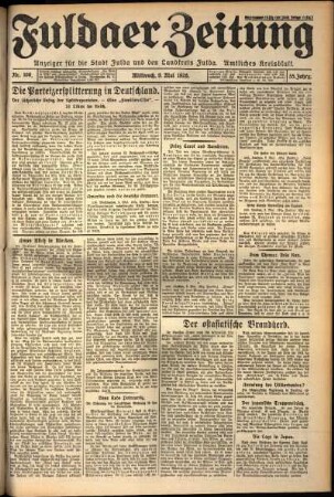 Ausgabe vom Mittwoch, den 09. Mai 1928.