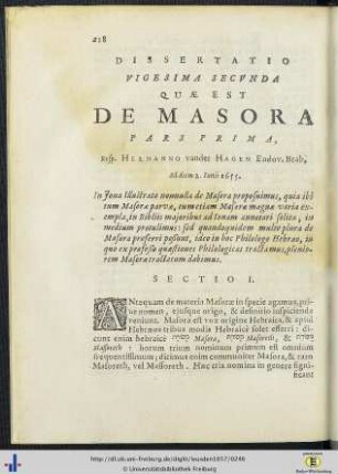 Dissertationes XXII.–XXIV.