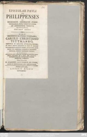Epistolae Pavli Ad Philippenses