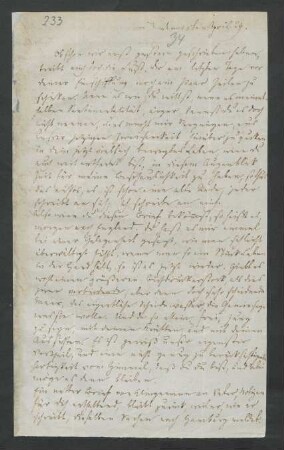 Brief an Felix Mendelssohn Bartholdy und Rebecka Dirichlet : 15.04.1829