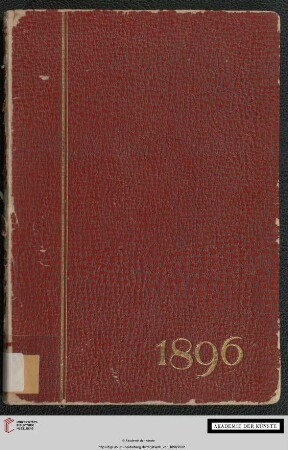 Ansprachen und Reden des Direktors A. von Werner an die Studirenden der Königlichen Akademischen Hochschule für die Bildenden Künste zu Berlin und Verzeichniss der Lehrer, Beamten und Schüler derselben seit 1875