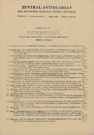 Nr. 369: Kulturgeschichte
