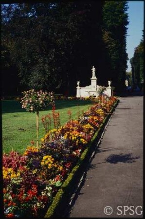 Potsdam, Park Sanssouci, Parterre Große Fontäne, Rabatten.