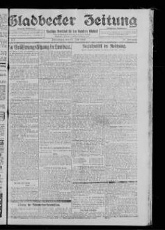 Gladbecker Zeitung. 1898-1933