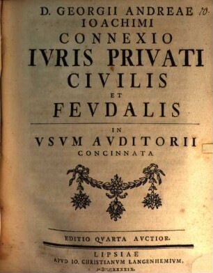 Connexio iuris privati civilis et feudalis