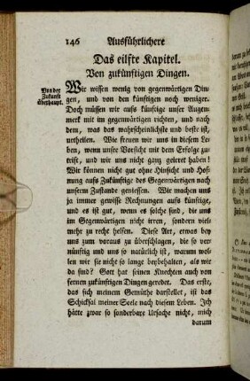 Das eilfte Kapitel. Von zukünftigen Dingen.