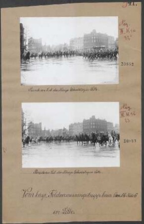 Parade an S.M. des Königs Geburtstag in Lille 1915