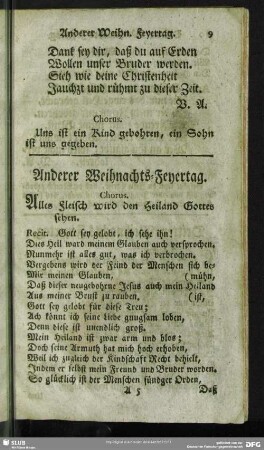 Anderer Weihnachts-Feyertag