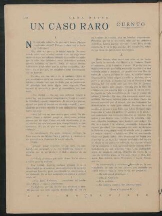 Un caso raro : Cuento