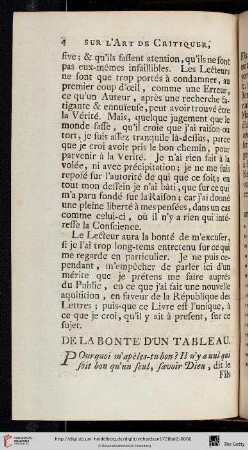 De la bonte d’un tableau
