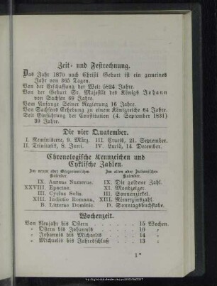 Zeit- und Festrechnung