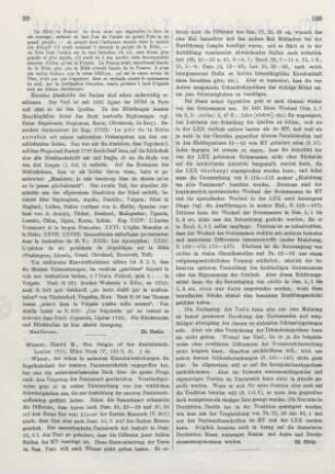 99-100 [Rezension] Wiener, Harold M., The origin of the Pentateuch