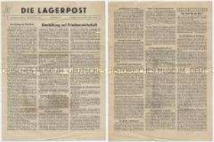 Lagerzeitung des Gefangenenlagers Aversa-Pow-Camp P.W.B. u.a. mit einem Erlebnisbericht aus einem KZ