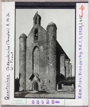 Quartschen: Templerkirche, Westfassade