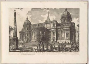 Veduta della Facciata di dietro della Basilica di S. Maria Maggiore (Rückansicht der Basilika S. Maria Maggiore), aus der Folge "Vedute di Roma"