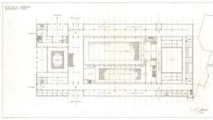 Gsaenger, Gustav; Nürnberg; Stadthalle - Grundriss EG