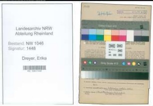 Entnazifizierung Erika Dreyer , geb. 24.08.1902 (Lehrerin)