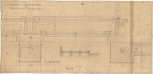Littmann, Max; Bocksberg; Hofgut, Wohnhausanbau - Dachfenster (Schnitt, Details)