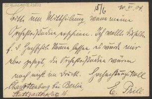 Brief an B. Schott's Söhne : 10.06.1904