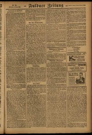 Zweite Ausgabe vom Mittwoch, den 06. April 1921.