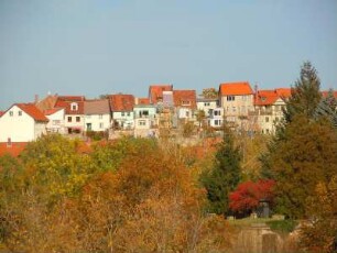 Quedlinburg - Münzenberg : Kleine Häuser auf dem Münzenberg, aufgenommen am 18. Oktober 2012 in Quedlinburg
