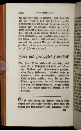 Zwey und zwanzigstes Hauptstück.