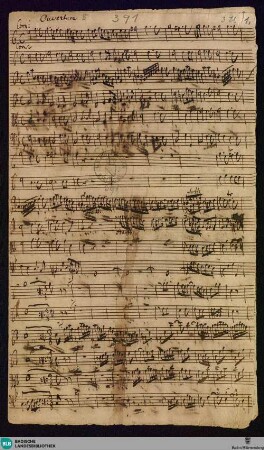 Overtures - Mus. Hs. 391 : F; BrinzingMWV 3.14