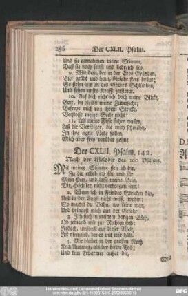 Der CXLII. Pslam. 142.