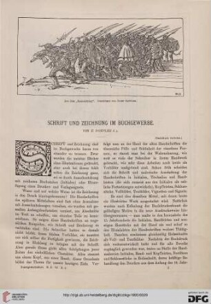 Schrift und Zeichnung im Buchgewerbe