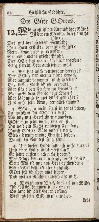 Die Guete Gottes - Lied am Geburtstage