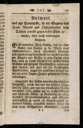 25-41, Antwort auf alle Einwürffe,...