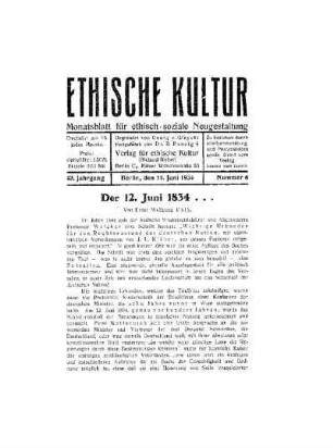 Der 12. Juni 1834...
