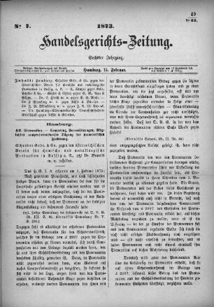 No. 7. 15. Februar 1873