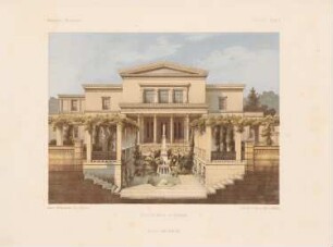 Villa Eichborn, Breslau: Ansicht (aus: Architektonisches Skizzenbuch, H. 28, 1856)